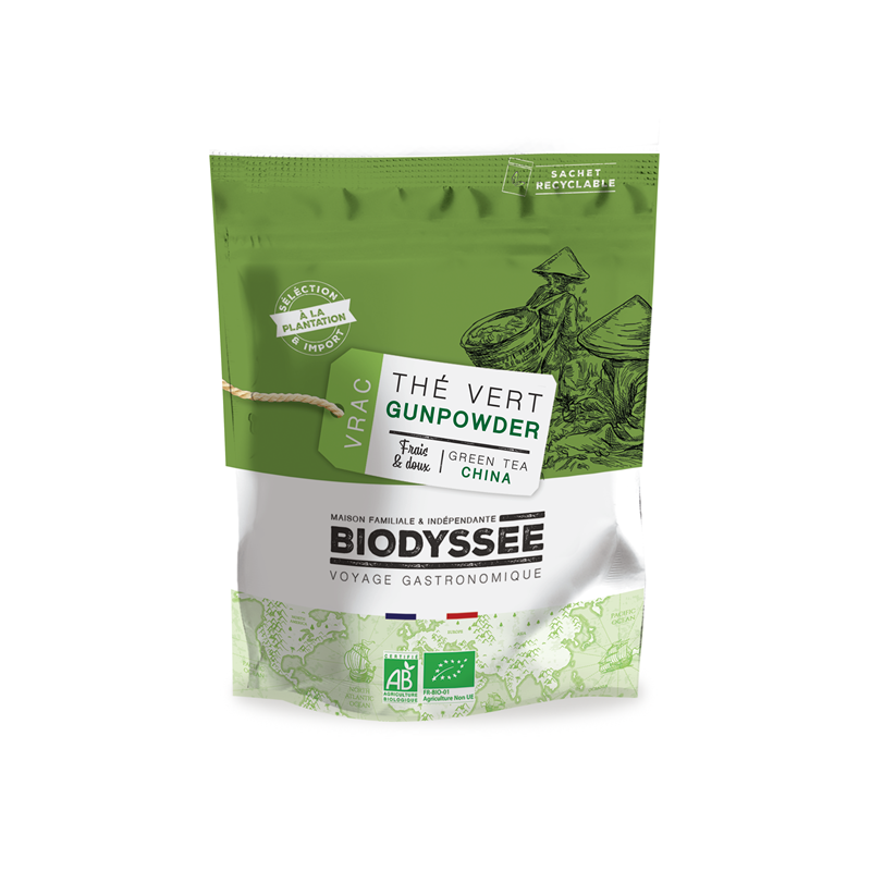 Thé vert Gunpowder de Chine 1kg