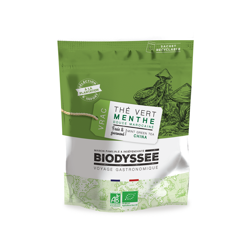 Thé vert à la menthe douce marocaine 1kg