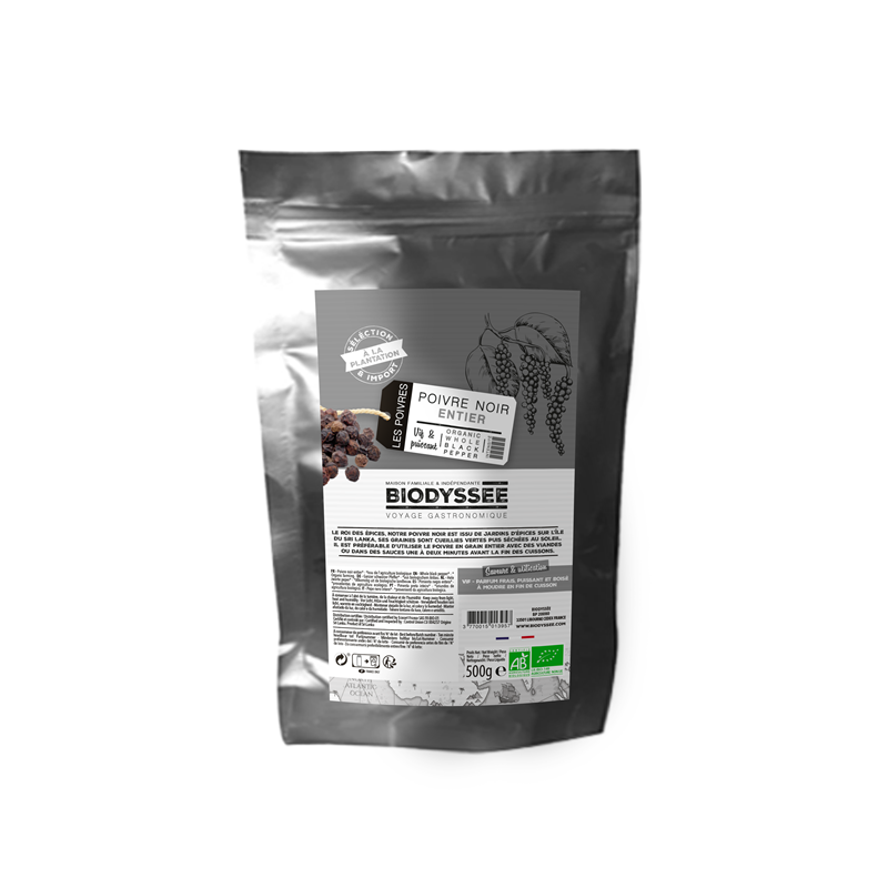 Poivre noir entier 500g