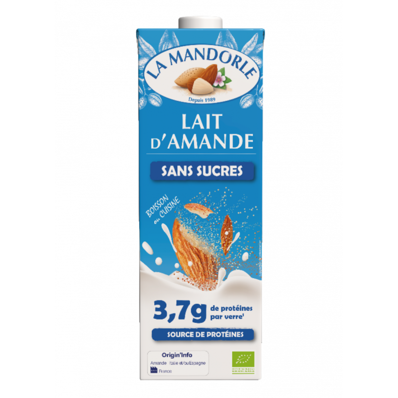 Lait amande sans sucres 1l