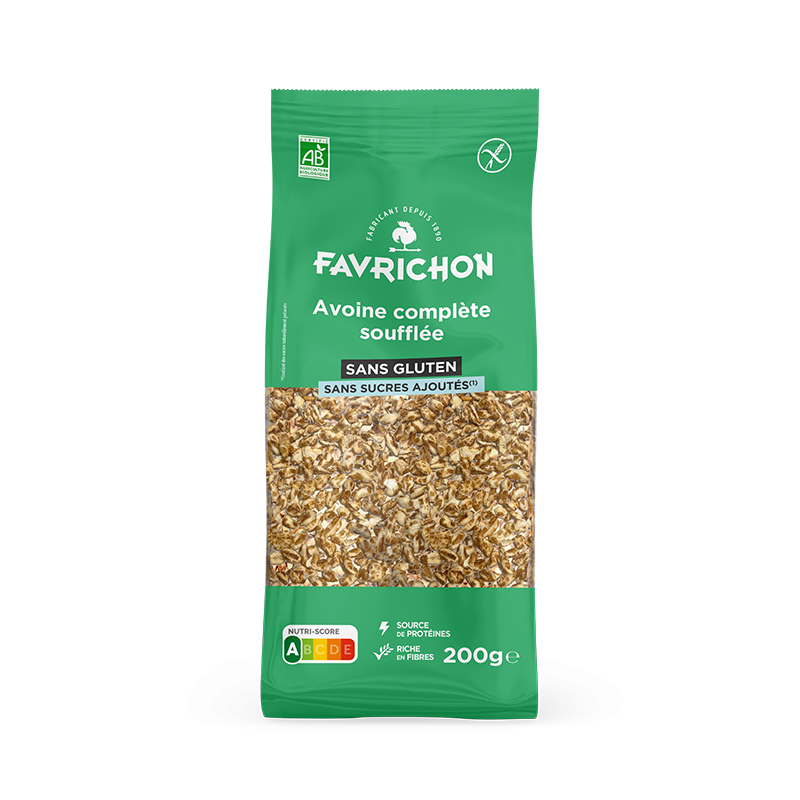 Avoine complète soufflée sans gluten 200g