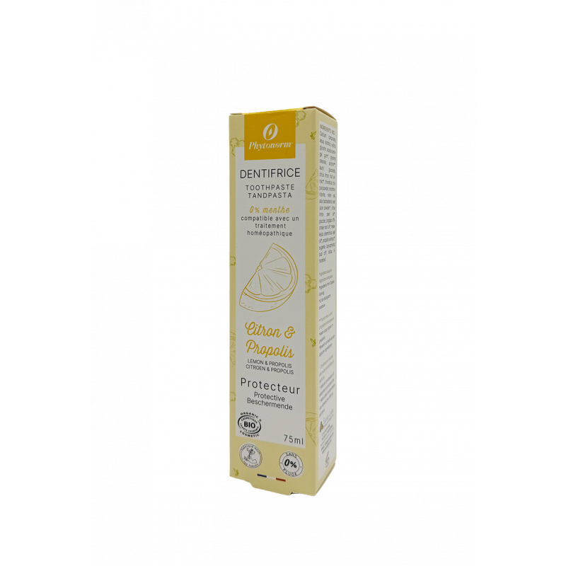 Dentifrice tonifiant à la propolis et xylitol goût citron 75ml