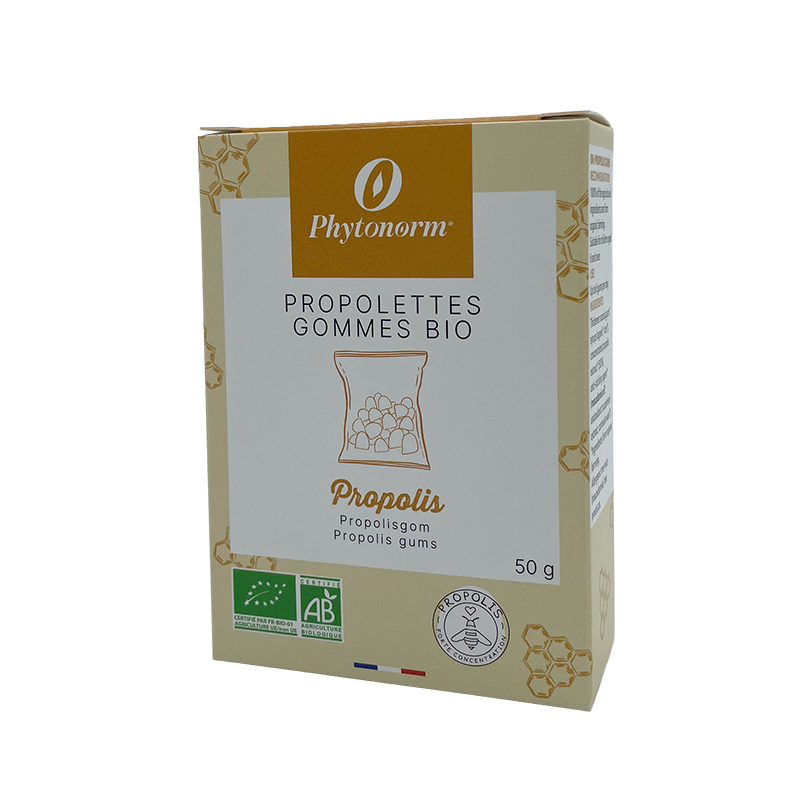 Propolettes, gommes à la propolis nature 50g