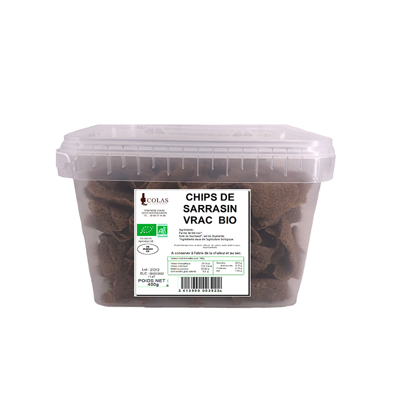 Chips de sarrasin au sel de Guérande 400g