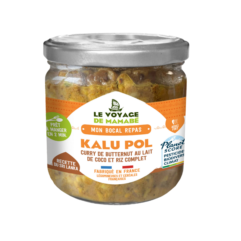 Kalu pol  de butternut et riz bocal repas 330g