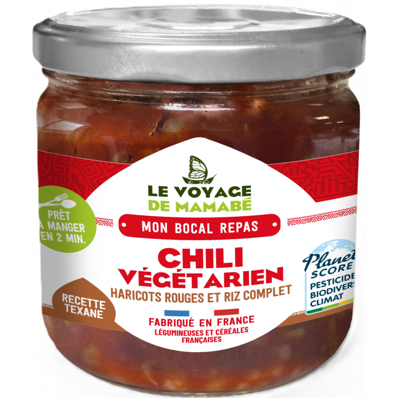 Chili végétarien bocal repas 330g