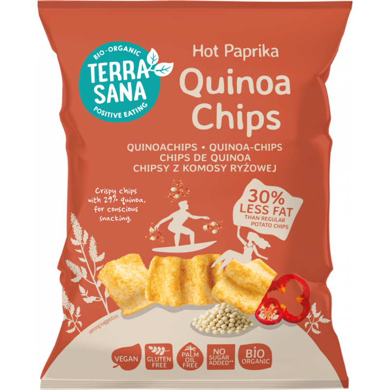 Chips de quinoa au piment doux de Cayenne 75g