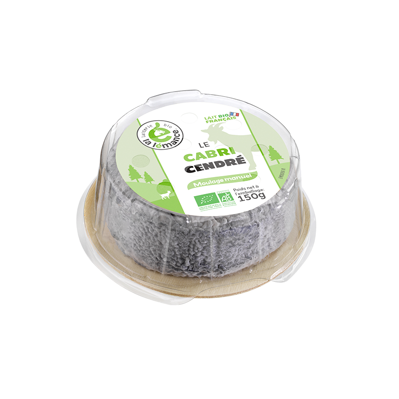 Cabri cendré, au lait de chèvre pasteurisé affiné 150g