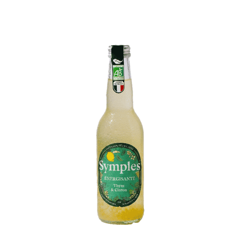 Infusion pétillante énergisante, thym et citron 33cl