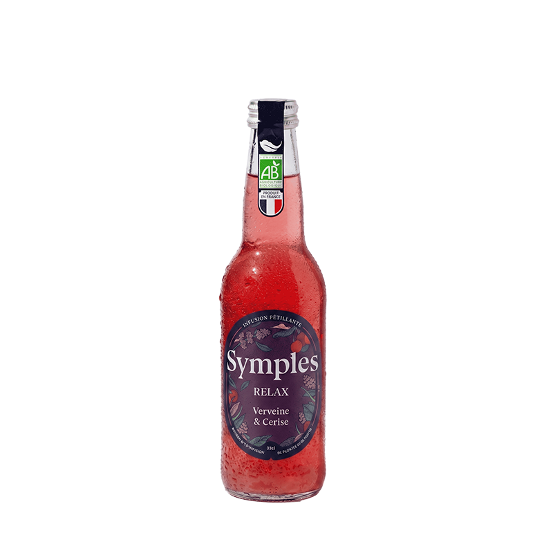 Infusion pétillante relax, verveine et cerise 33cl