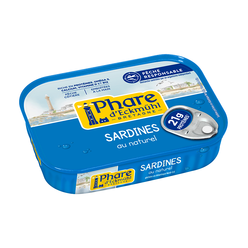 Sardine pêche responsable" au naturel 135g (95g PNE)"