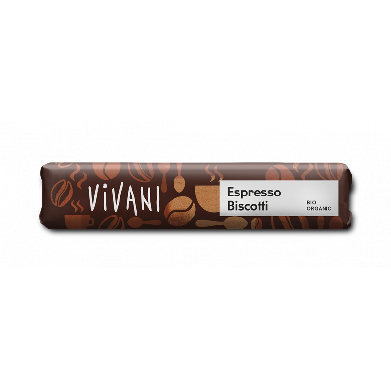 Chocolat espresso biscotti, barre 40g