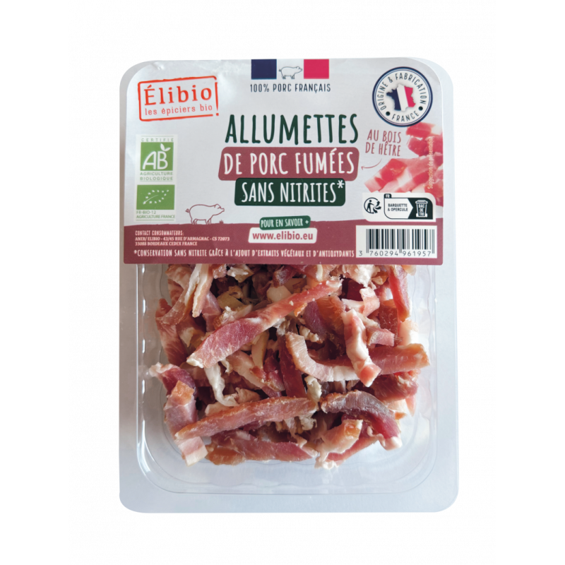 Allumettes de porc fumées sans nitrite 100g