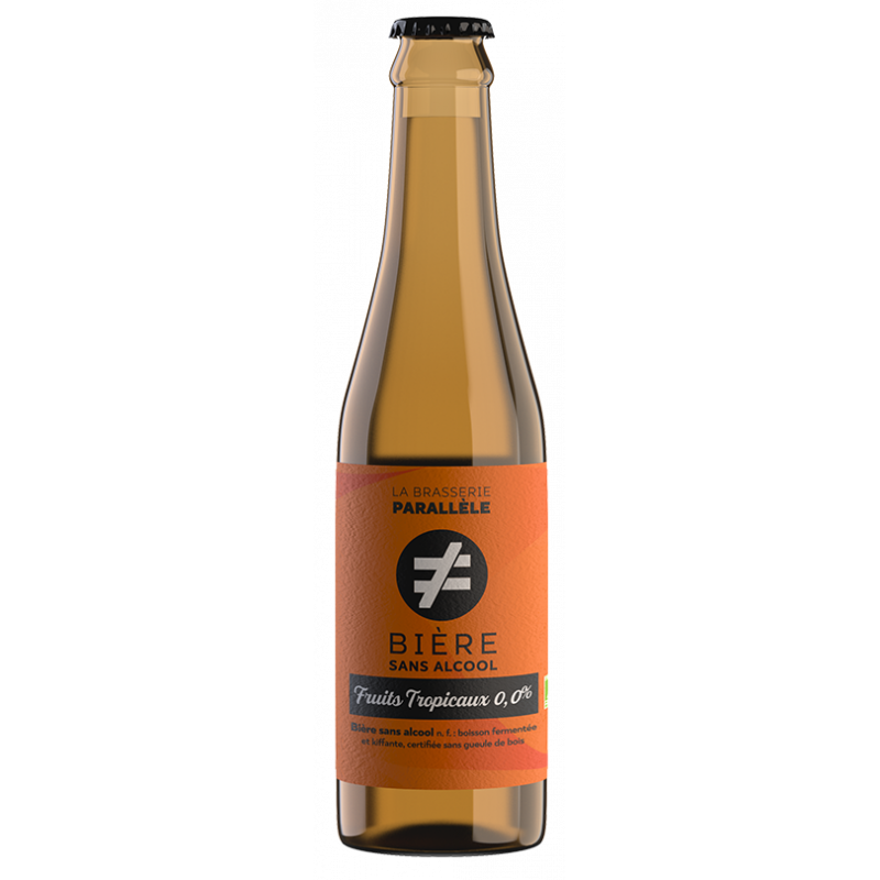Bière fruits tropicaux sans alcool Brasserie Parallèle 33cl