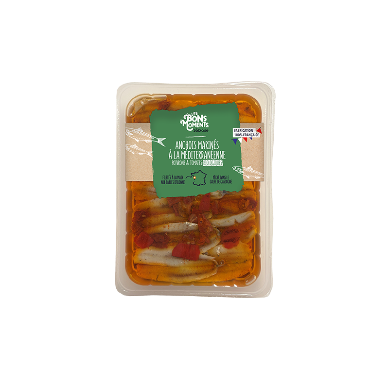 Anchois marinés à la Méditerranéenne 150g