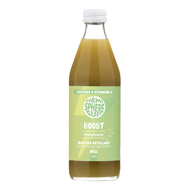 Boisson boost matcha pomme gingembre 33cl