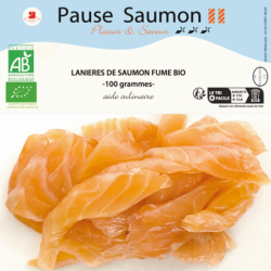 Lanières de saumon fumé...