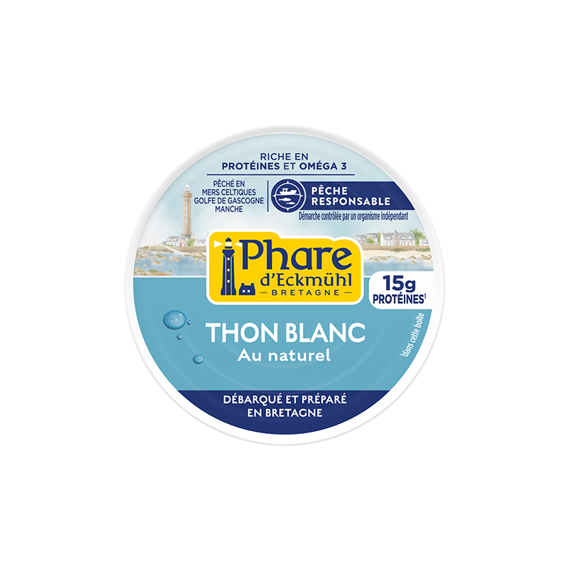 Thon blanc germon Pêche Responsable au naturel 56g