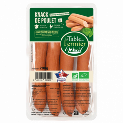 Knack de poulet x4 200g