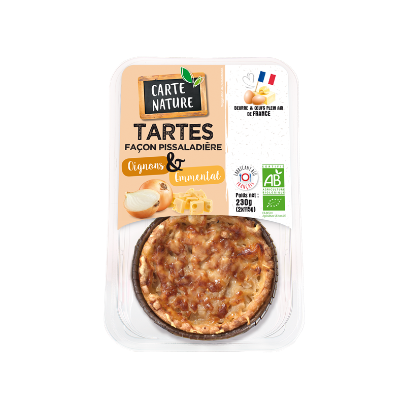 Tarte oignons façon pissaladière (2x115g) 230g