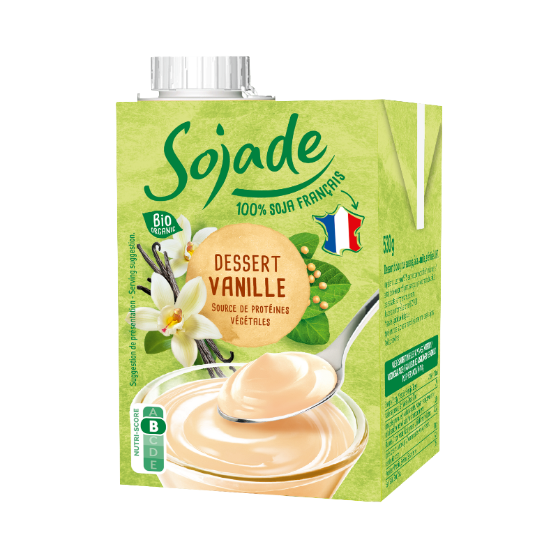 Dessert vanille Sojade 530g sans gluten