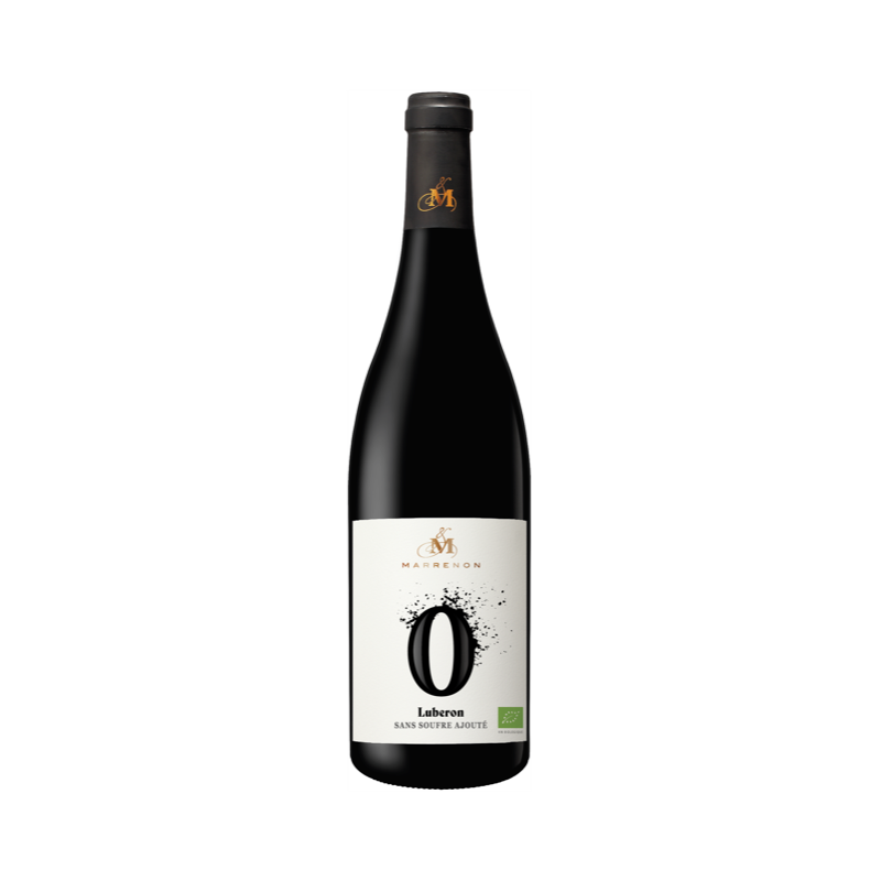 Vin Rouge AOC Luberon rouge sans soufre ajouté 0" 75cl"