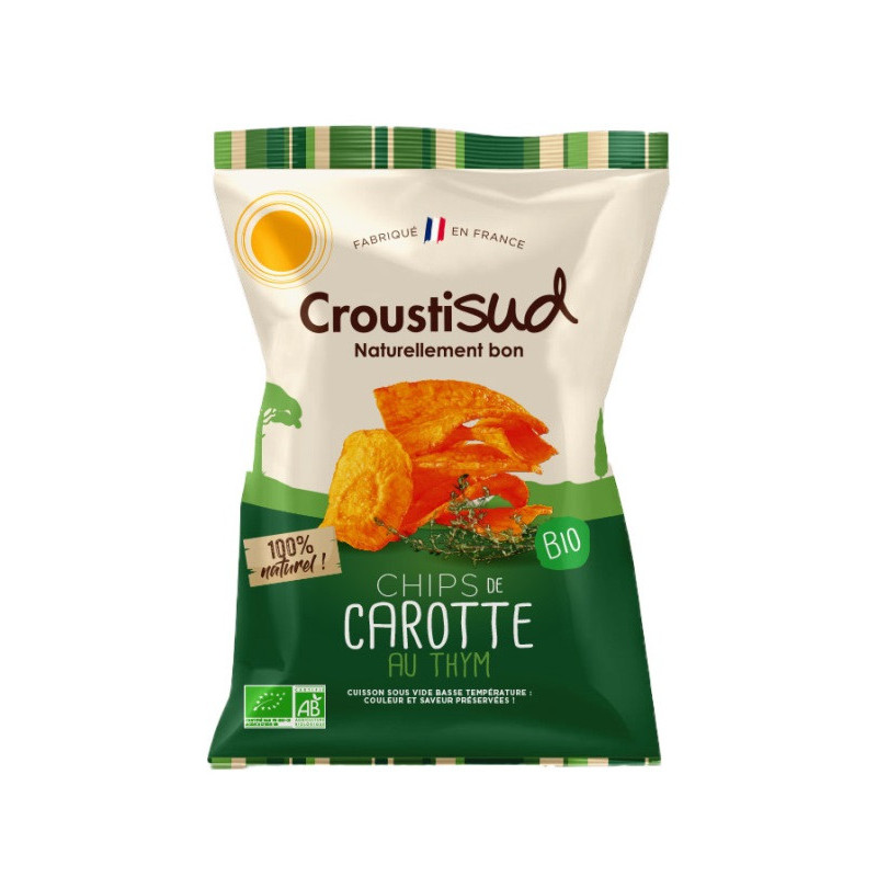 Chips de carotte au thym 70g