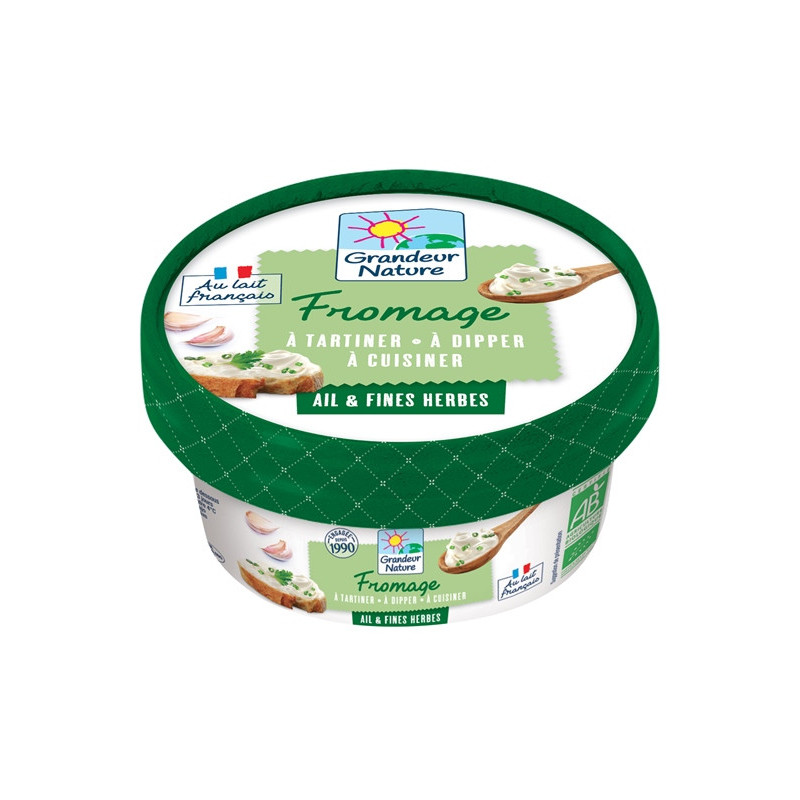 Fromage à tartiner ail et fines herbes 150g