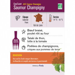 Vin rouge AOC Saumur-Champigny 75cl