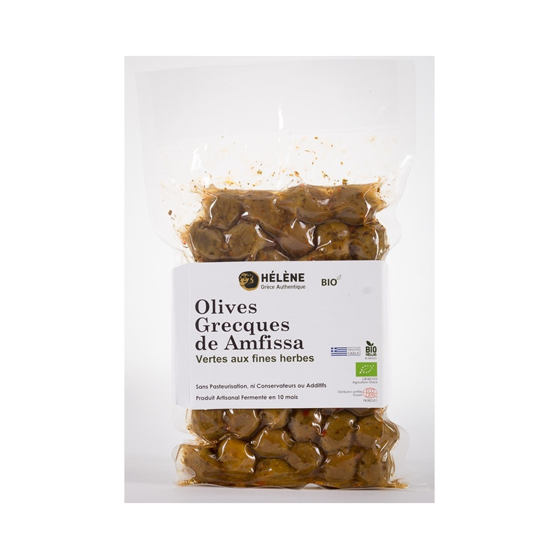 Olive verte de Amfissa aux fines herbes 300g