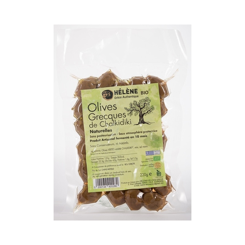 Olive verte de Chalkidikis nature 220g