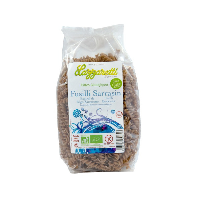 Pâte fusilli 100% sarrasin 250g