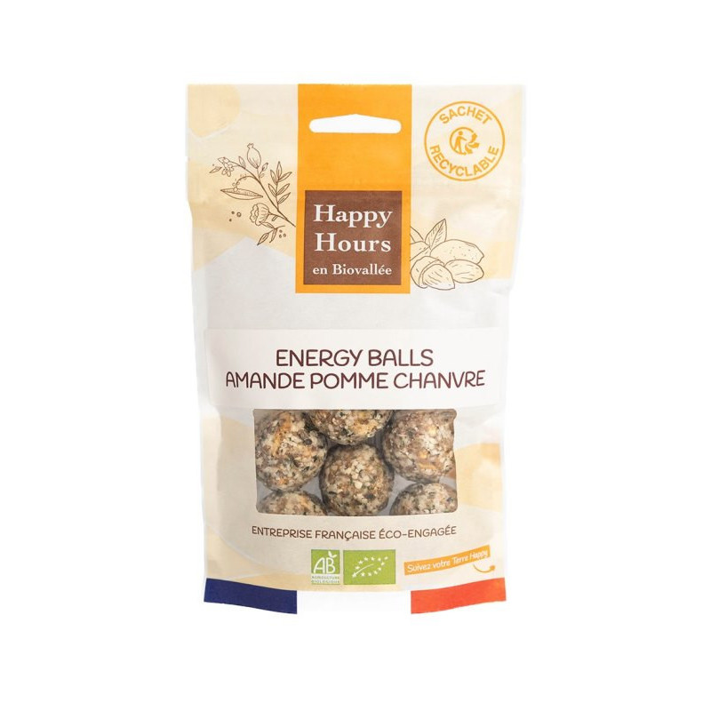 Energy balls : amande pomme chanvre 120g