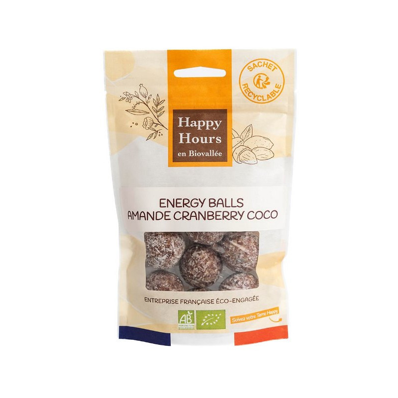 Energy balls : amande cranberry coco 120g