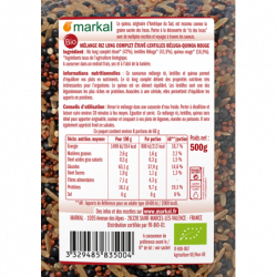 Trio gourmet (riz long complet, lentilles beluga, quinoa rouge) 500g
