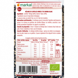 Duo de lentille beluga et quinoa 500g
