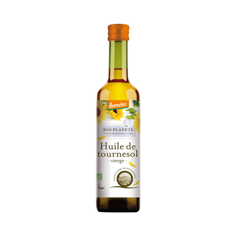 Huile tournesol vierge extra Demeter 50cl