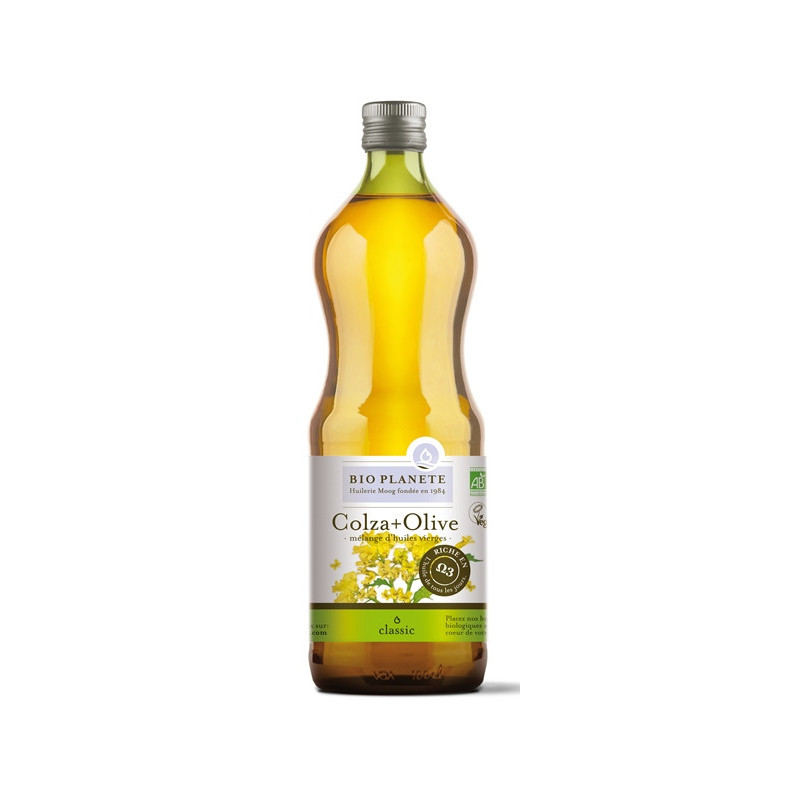 Huile colza + olive, riche en oméga 3, 1l