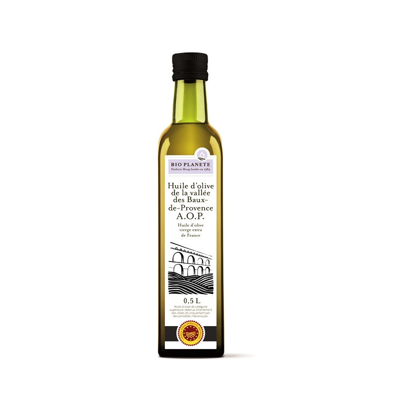 Huile d'olive Pays France AOP Vallée des Baux de Provence 50cl