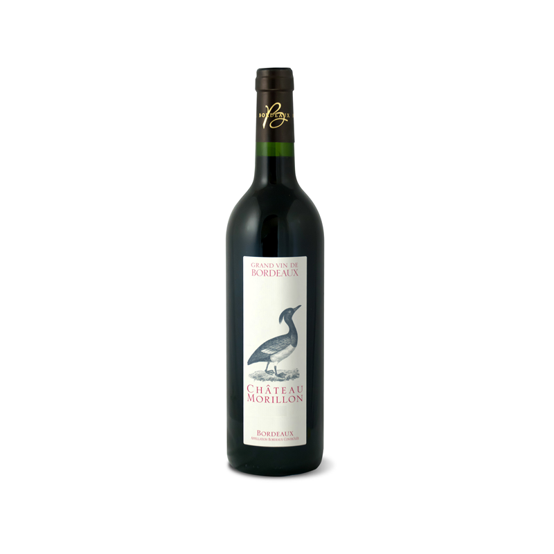 Vin rouge AOC Bordeaux Cuvée l'oiseau" Château Morillon 75cl"