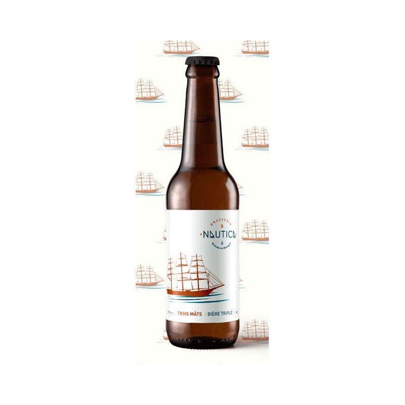Bière triple 3 Mâts" Brasserie Nautica 33cl"