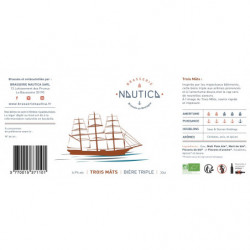 Bière triple 3 Mâts" Brasserie Nautica 33cl"