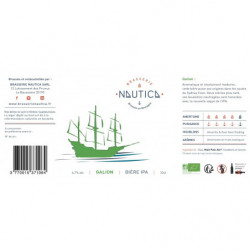 Bière IPA Galion" Brasserie Nautica 33cl"