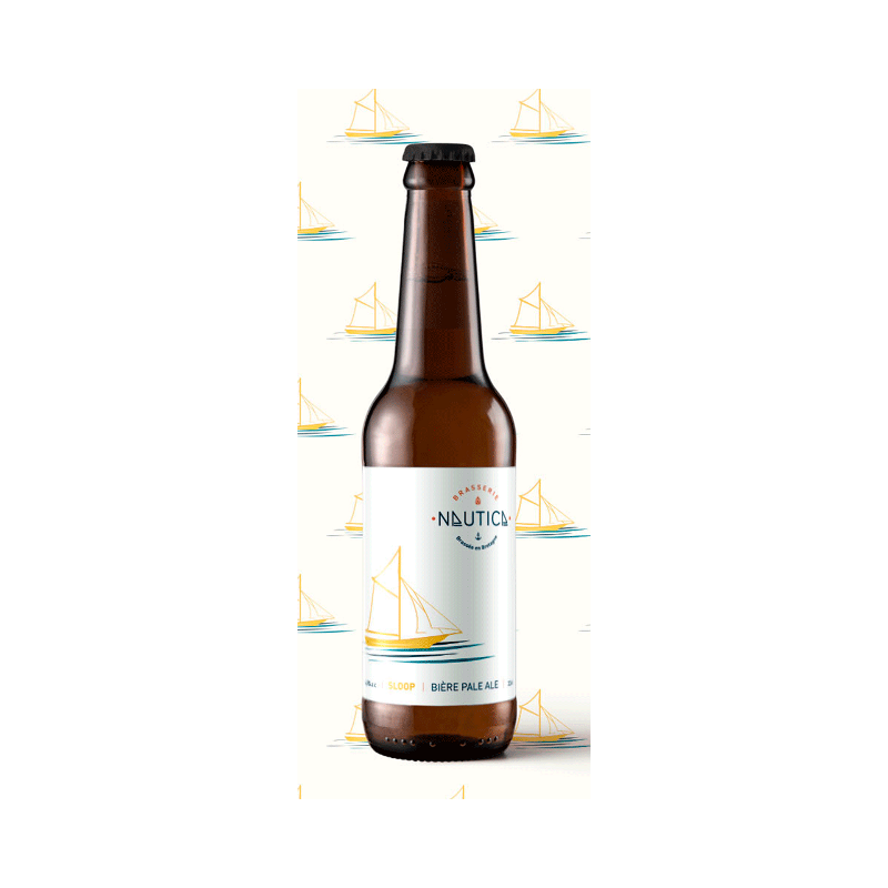 Bière blonde Sloop" Brasserie Nautica 75cl"