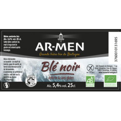 Bière au blé noir, sans gluten, Ar-Men 6x25cl
