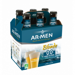 Bière 0% alcool Ar-Men Pack 6x25cl
