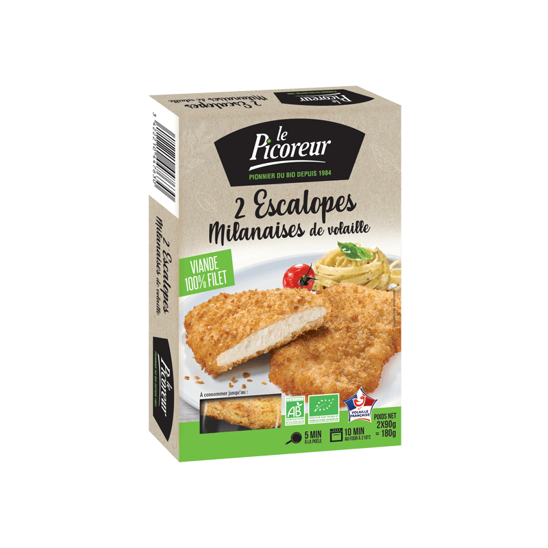 Escalope volaille milanaise x2 180g