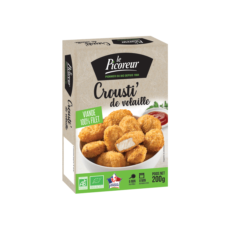 Crousti de volaille, environ 10 pièces, 200g