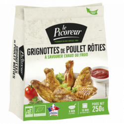 Grignottes de poulet rôti nature" sachet 250g"
