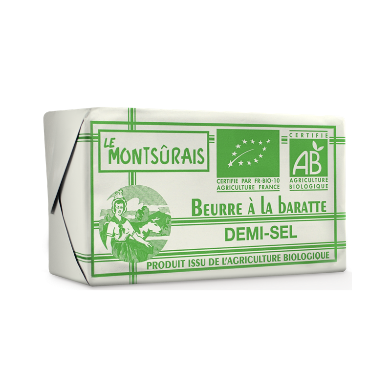 Beurre de baratte demi-sel 250g